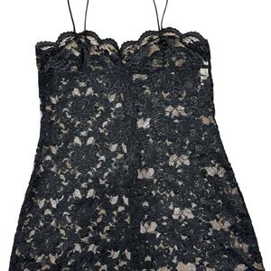 Victoria's Secret black lace chemise